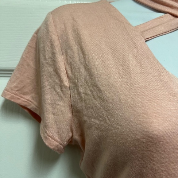 Love Republic Blush Criss Cross Cut Out Bodysuit - Picture 5 of 8